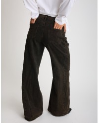 Jeans Palazzo Lavaggio Cioccolato