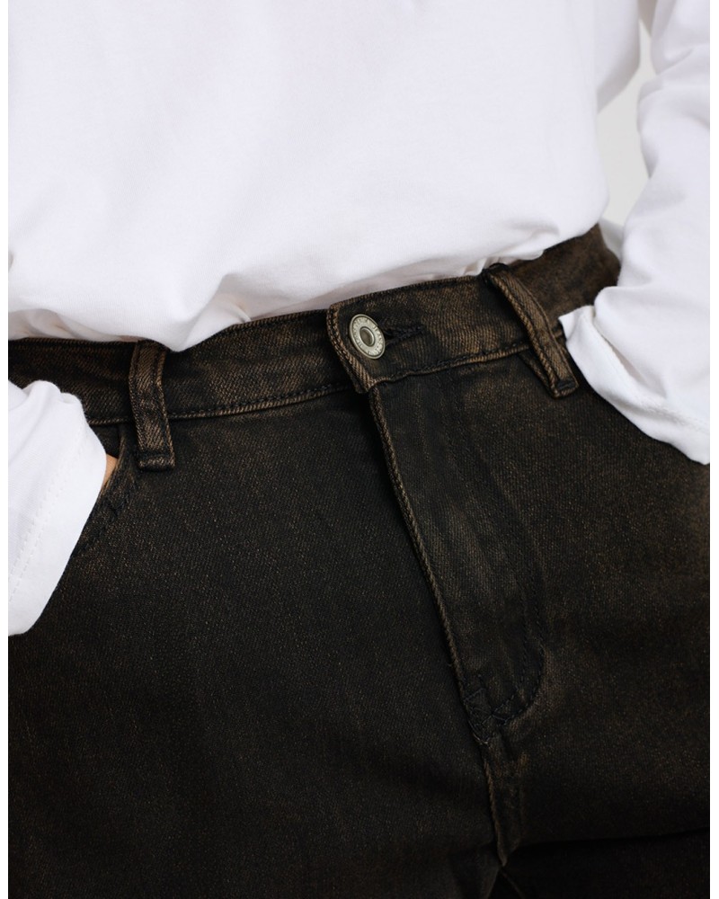 Jeans Palazzo Lavaggio Cioccolato
