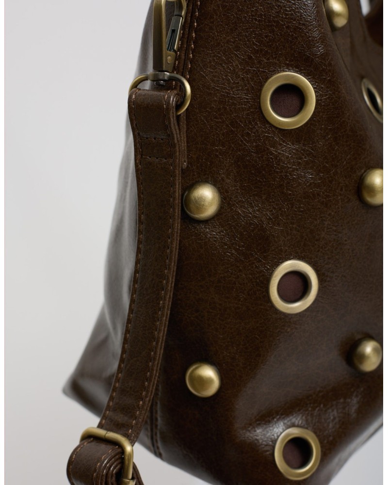 Borsa Rock-Chic  Borchie Occhielli