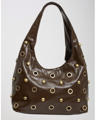 Borsa Rock-Chic  Borchie Occhielli