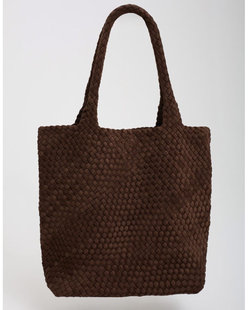 Borsa Shopping Intrecciata con Pochette