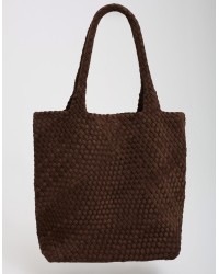 Borsa Shopping Intrecciata con Pochette