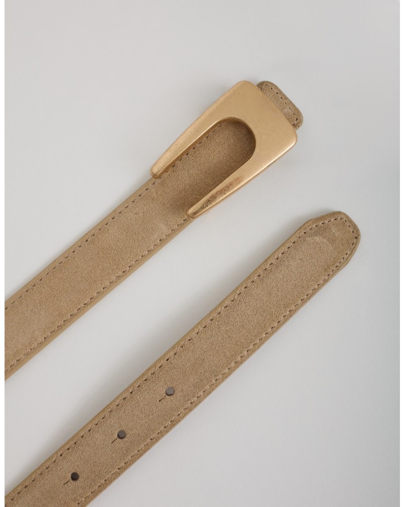 Cintura in Pelle Fibbia  Minimal Scoulpt