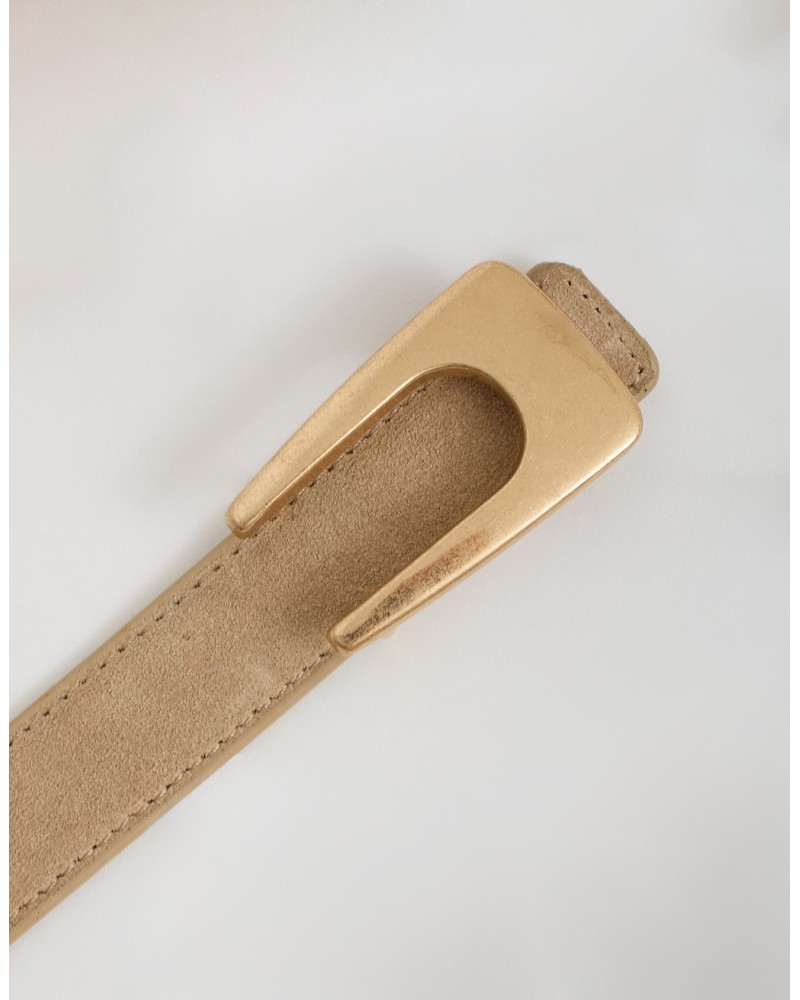Cintura in Pelle Fibbia  Minimal Scoulpt