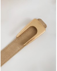 Cintura in Pelle Fibbia  Minimal Scoulpt