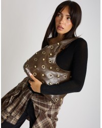 Borsa Rock-Chic  Borchie Occhielli