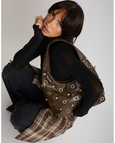 Borsa Rock-Chic  Borchie Occhielli