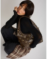 Borsa Rock-Chic  Borchie Occhielli