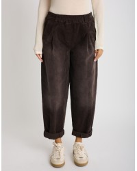 Pantalone Velluto Effetto Sabbiato