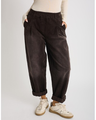 Pantalone Velluto Effetto Sabbiato