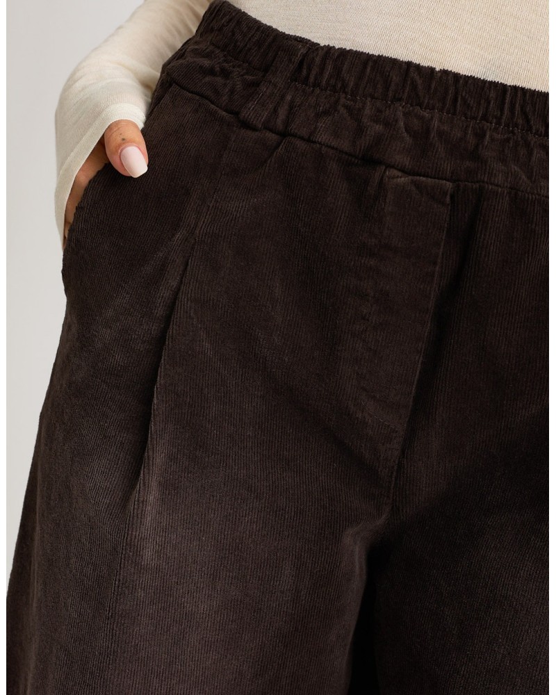 Pantalone Velluto Effetto Sabbiato