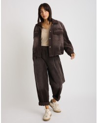 Bomber Velluto Effetto Sabbiato