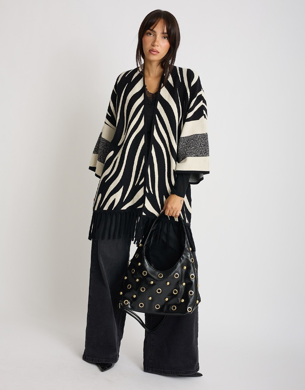 Borsa Rock-Chic  Borchie Occhielli