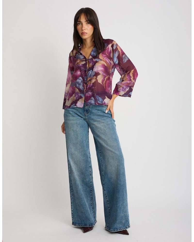 Camicia Tencel Fantasia Alamari