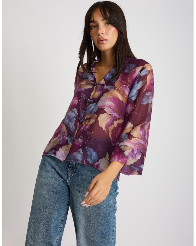 Camicia Tencel Fantasia Alamari