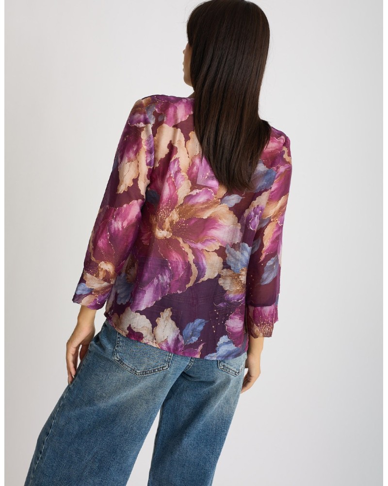 Camicia Tencel Fantasia Alamari