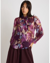 Camicia Fiocco Tencel Fantasia