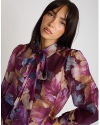 Camicia Fiocco Tencel Fantasia