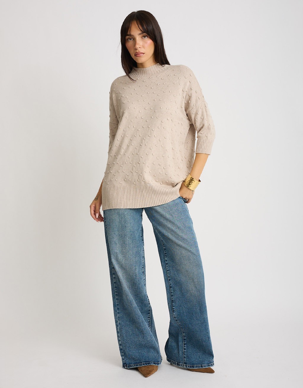 Maglione Pallini Rilievo Over
