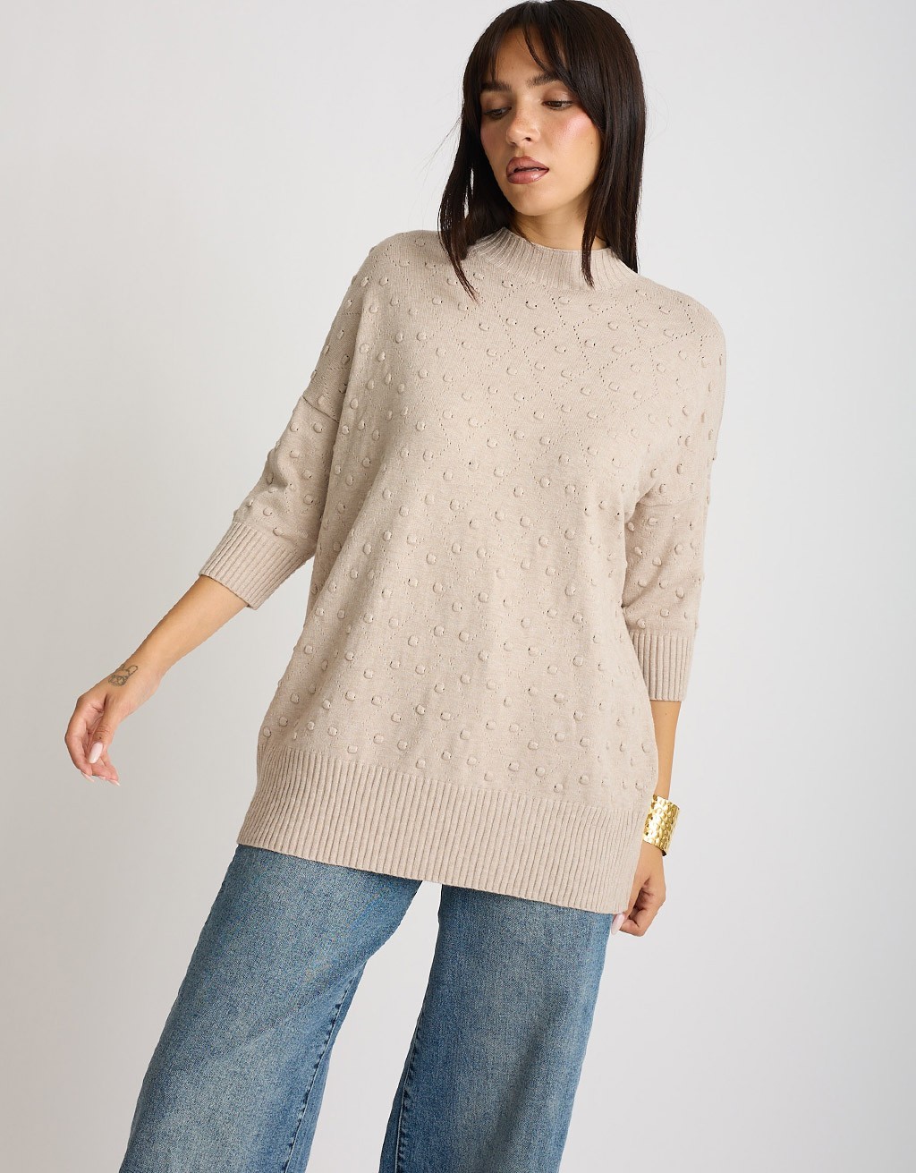 Maglione Pallini Rilievo Over