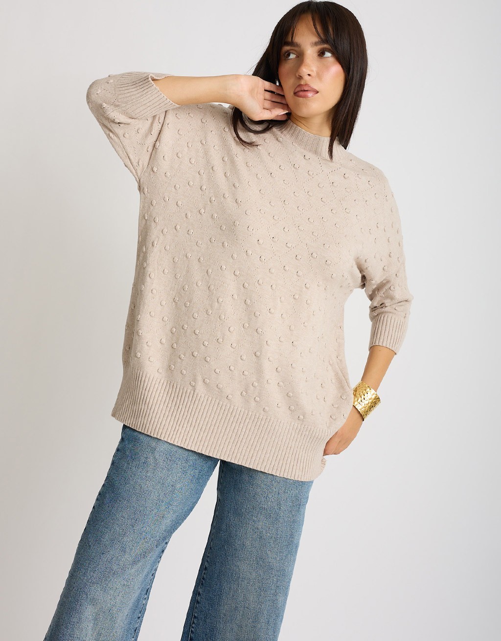 Maglione Pallini Rilievo Over