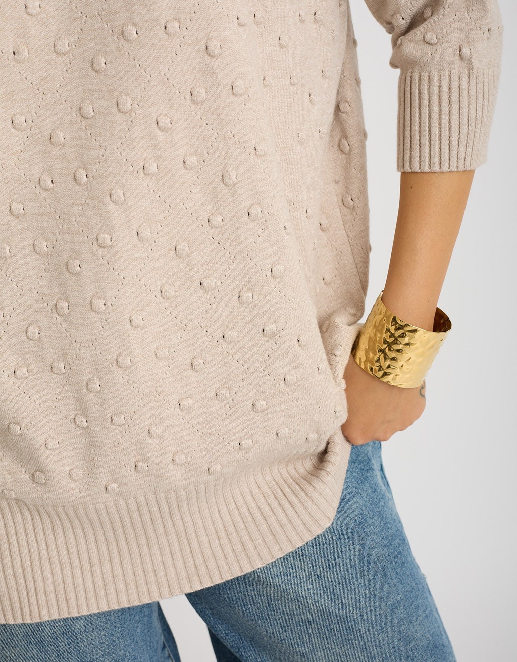 Maglione Pallini Rilievo Over