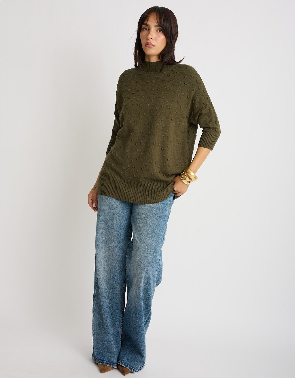 Maglione Pallini Rilievo Over