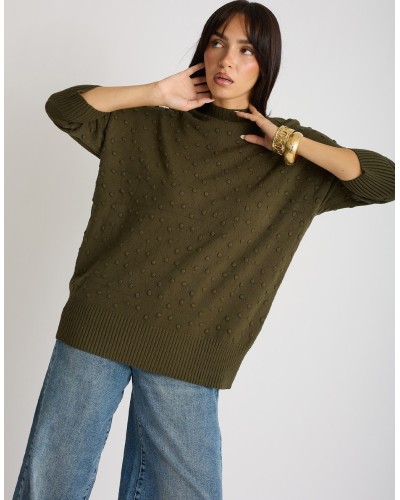 Maglione Pallini Rilievo Over