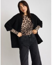 Cardigan Midi Intrecciato