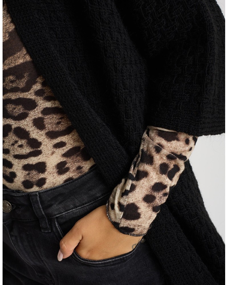 Cardigan Midi Intrecciato