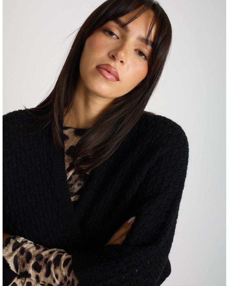 Cardigan Midi Intrecciato
