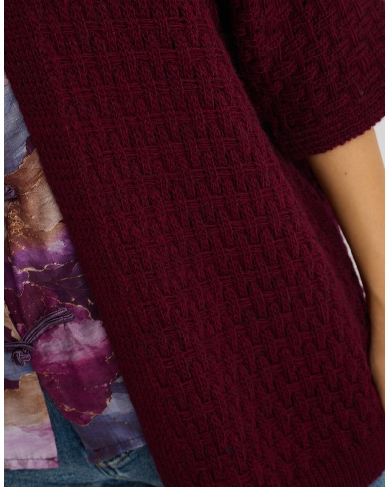 Cardigan Midi Intrecciato