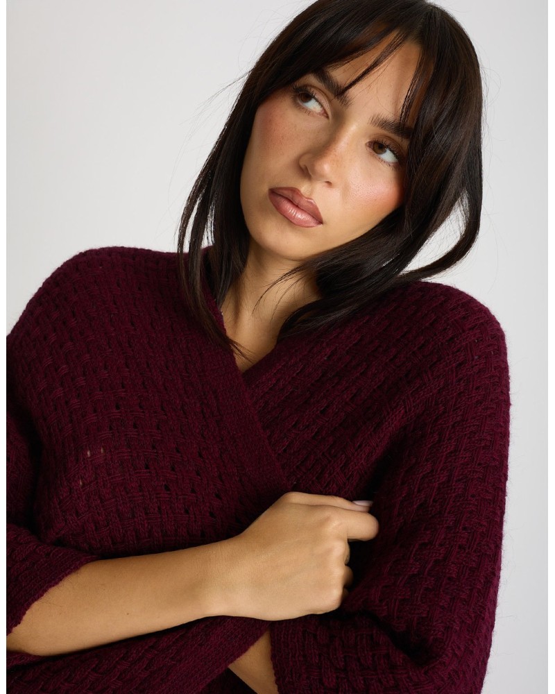 Cardigan Midi Intrecciato