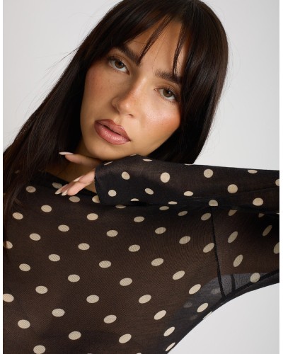 Maglietta Ultralight Cashmere Pois