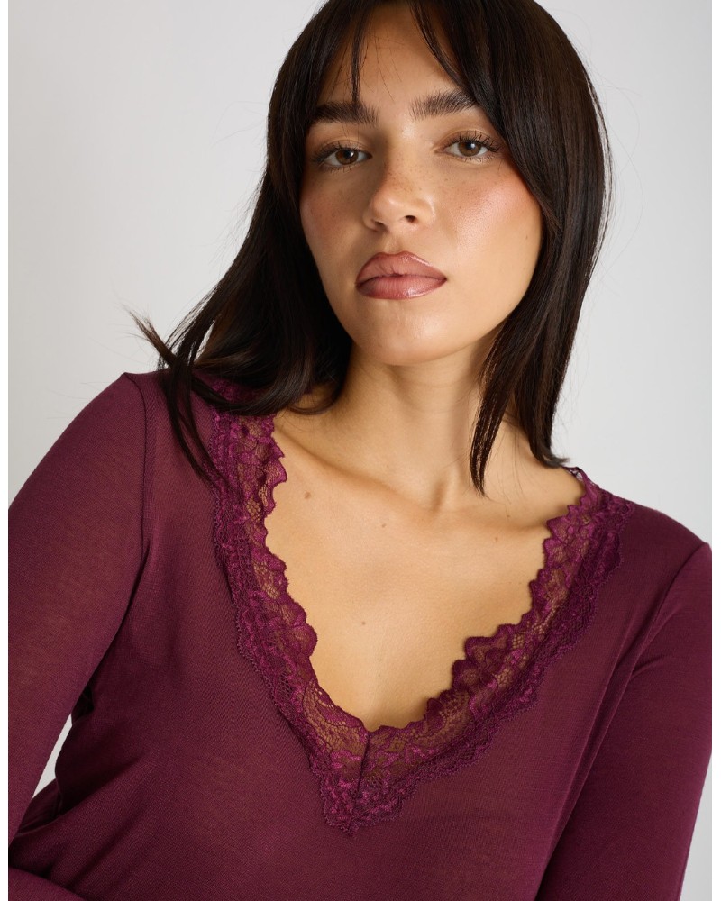 Maglietta Ultralight Cashmere Pizzo