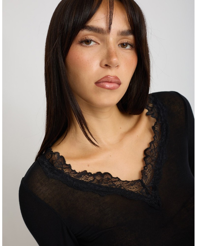 Maglietta Ultralight Cashmere Pizzo