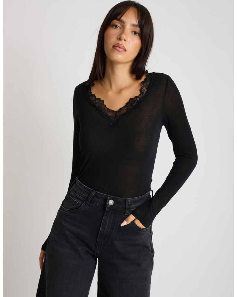 Maglietta Ultralight Cashmere Pizzo