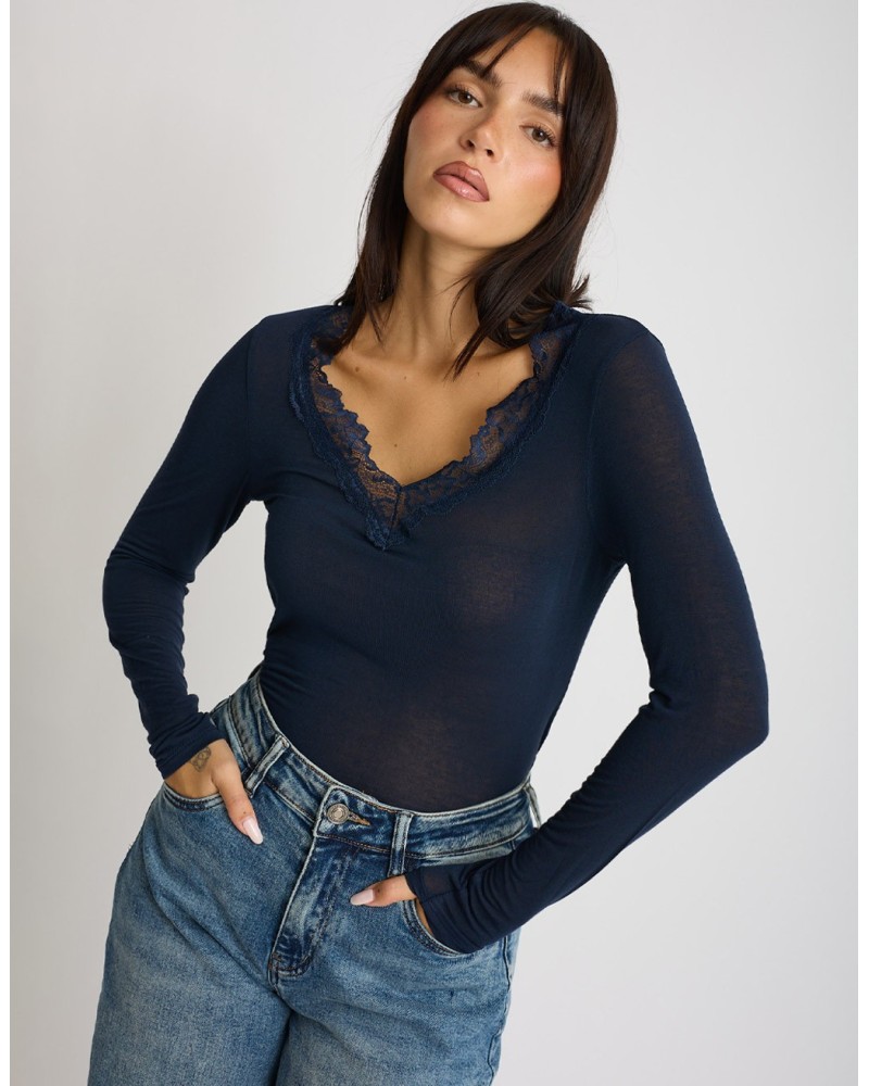 Maglietta Ultralight Cashmere Pizzo