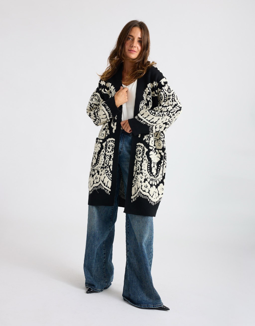 Cardigan Maglia Fantasia