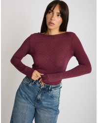 Maglietta Ultralight Cashmere Strass
