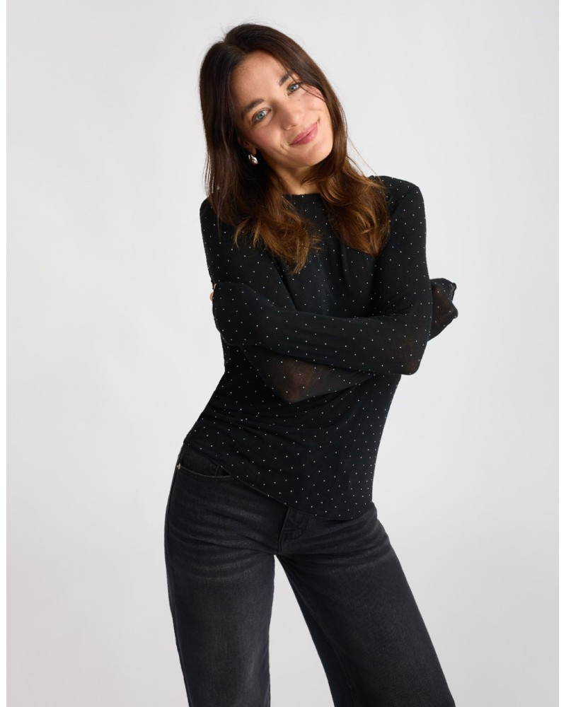 Maglietta Ultralight Cashmere Strass