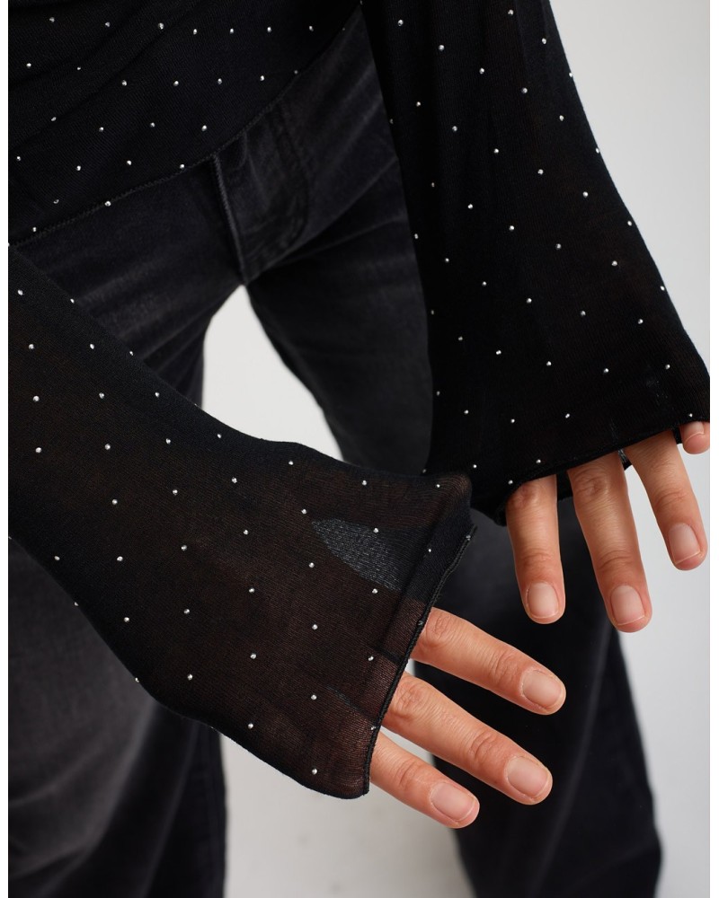 Maglietta Ultralight Cashmere Strass