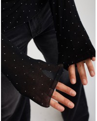 Maglietta Ultralight Cashmere Strass