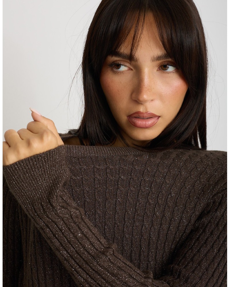 Maglioncino Trecce Lurex
