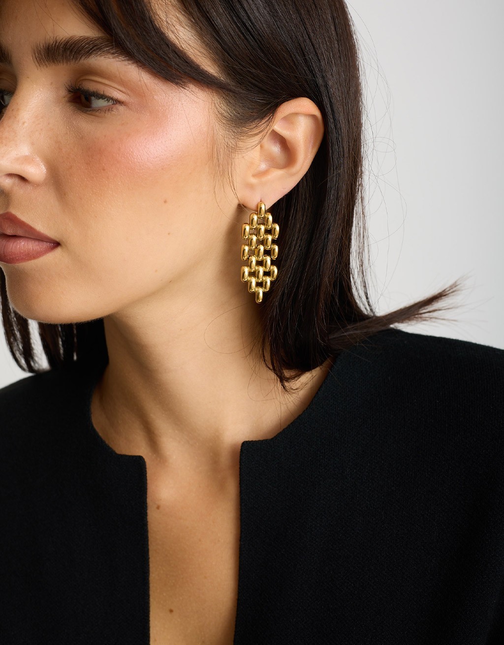 Orecchini Pendenti Mesh Geometry