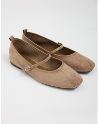 Ballerine Scamosciate Cinturino
