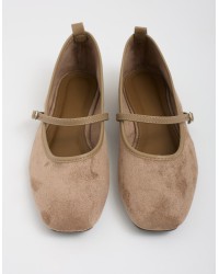 Ballerine Scamosciate Cinturino