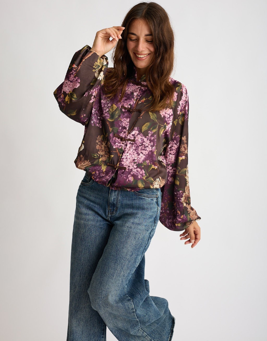 Camicia Raso Fantasia Alamari
