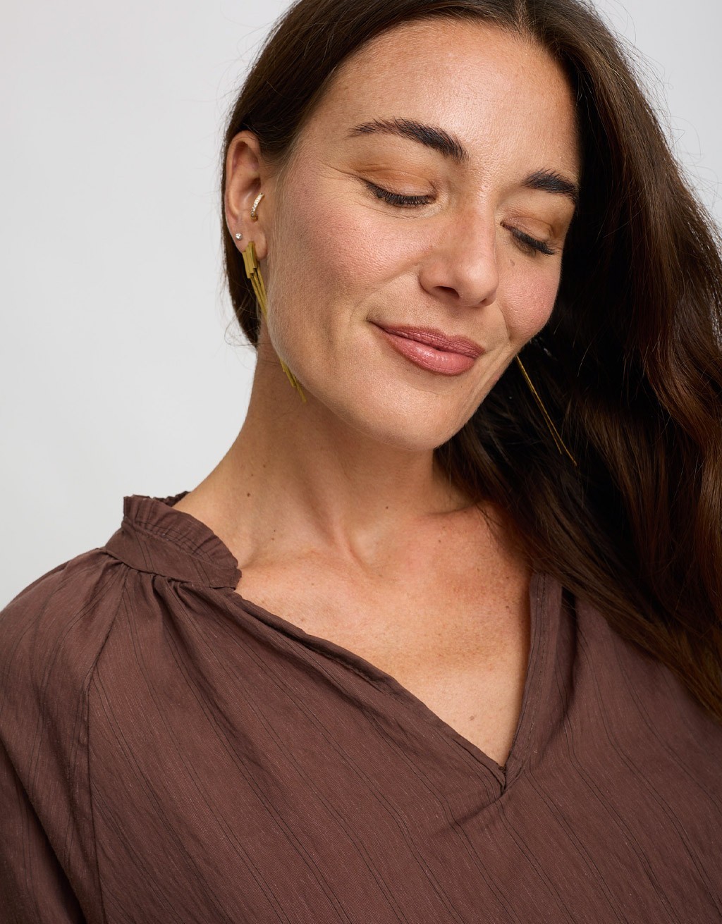 Camicetta Tencel Lino Inserti Pizzo