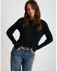 Cardigan Costine inserti Pizzo